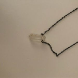 Imitation quartz necklace